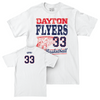 Dayton Men's Basketball White Vintage Comfort Colors Tee - Makai Grant Youth Small