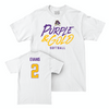 East Carolina Softball White Color Rush Comfort Colors Tee - Hannah Evans Small