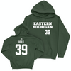 Eastern Michigan Football Green Sideline Hoodie - Daniel Hull Small