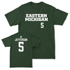 Eastern Michigan Football Green Sideline Tee - Justin Jefferson Small