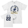 Georgia Southern Women's Basketball White Classic Comfort Colors Tee - Ja'Nya Love-Hill Youth Small