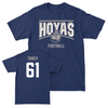 Georgetown Football Navy Staple Tee - Hampton Tanner Youth Small