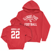 Illinois State Football Red Stadium Hoodie - Amir Abdullah Small