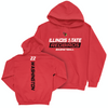 Illinois State Women's Basketball Red Rush Hoodie - Doneelah Washington Small