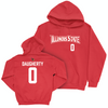 Illinois State Men's Basketball Red Sideline Hoodie - Jack Daugherty Small