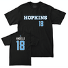 Johns Hopkins Women's Lacrosse Black Sideline Tee - Ava Angello Small