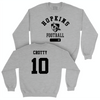 Johns Hopkins Football Sport Grey Varsity Crew - Cole Crotty Small