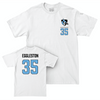 Johns Hopkins Baseball White Logo Comfort Colors Tee - Cole Eggleston Small