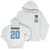 Johns Hopkins Men's Lacrosse White Logo Hoodie - Colby Weishaar Small