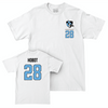 Johns Hopkins Men's Lacrosse White Logo Comfort Colors Tee - Joe Hobot Small