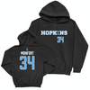 Johns Hopkins Men's Lacrosse Black Sideline Hoodie - Jack Monfort Small