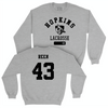 Johns Hopkins Men's Lacrosse Sport Grey Varsity Crew - Jeremiah Reen Small