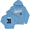 Johns Hopkins Football Blue Script Hoodie - Kevin Olah Small