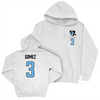 Johns Hopkins Field Hockey White Logo Hoodie - Sophia Gomez Small