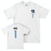 Johns Hopkins Women's Lacrosse White Logo Comfort Colors Tee - Taylor Hoss Small