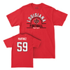 Louisiana Football Red Arch Tee - Andrew Martinez Small