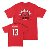 Louisiana Football Red Arch Tee - Amir McDaniel Small