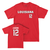 Louisiana Football Red Wordmark Tee - Lance LeGendre Small