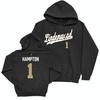 Lindenwood Women's Rugby Black Script Hoodie - Jayla Hampton Small