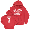 NC State Football Red Stadium Hoodie - Aydan White Small