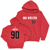 NC State Football Red Sideline Hoodie - Collin Smith Small