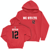 NC State Football Red Sideline Hoodie - Devan Boykin Small