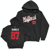 NC State Football Black Script Hoodie - Dante Daniels Small