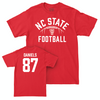 NC State Football Red Stadium Tee - Dante Daniels Small