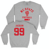 NC State Football Sport Grey Varsity Crew - DJ Jackson Small