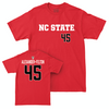 NC State Football Red Sideline Tee - Josh Alexander-Felton Small