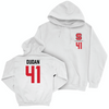 NC State Baseball White Logo Hoodie - Jacob Dudan Small