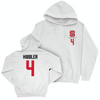 NC State Football White Logo Hoodie - Jykeveous Hibbler Small