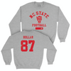 NC State Football Sport Grey Varsity Crew - Jayden Hollar Small