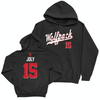 NC State Football Black Script Hoodie - Justin Joly Small