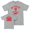 NC State Football Sport Grey Varsity Tee - Justin Terrell Small