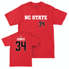 NC State Football Red Sideline Tee - Kamal Bonner Small