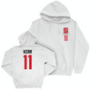 NC State Women's Volleyball White Logo Hoodie - Laurna Kerr Small