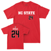 NC State Women's Basketball Red Sideline Tee - Laci Steele Small