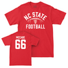 NC State Football Red Stadium Tee - Matthew McCabe Small