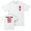 NC State Football White Logo Comfort Colors Tee - Nick Konieczynski Small