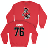 NC State Football Red Legacy Crew - Patrick Matan Small