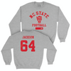 NC State Football Sport Grey Varsity Crew - Rico Jackson Small