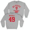 NC State Football Sport Grey Varsity Crew - Reid Mitchell Small