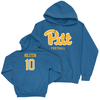 Pitt Football Blue Script Hoodie - Eli Holstein Small