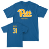 Pitt Football Blue Script Tee - Rasheem Biles Small