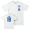 St. Louis Women's Soccer White Logo Comfort Colors Tee - Addison Lang Small