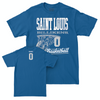 St. Louis Men's Basketball Royal Hoops Tee - Kellen Thames Small