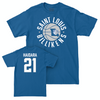 St. Louis Women's Basketball Royal Hardwood Tee - Nafatoumata Haidara Small