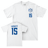 St. Louis Women's Volleyball White Logo Comfort Colors Tee - Trinity Luckett Small