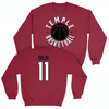 Temple Women's Basketball Cherry Hardwood Crew - Tristen Taylor | #11 Small